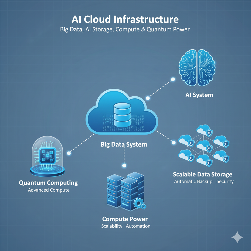 Ilustración que compara la infraestructura de IA en la nube y la infraestructura in-house.